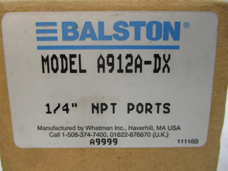 BALSTON A912A-DX 250PSI 1/4" NSMP