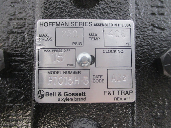 BELL & GOSSETT FT015H-3 15PSI REV. 11 NSNP