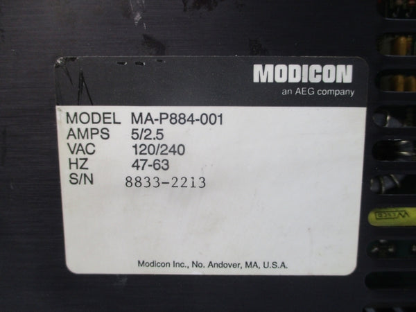 MODICON MA-P884-001 120/240VAC 5/2.5A (NO KEY) UNMP