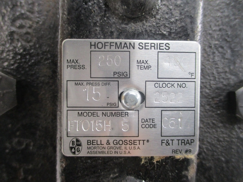 BELL & GOSSETT FT015H-5 404220 250PSI 1-1/4" NSMP