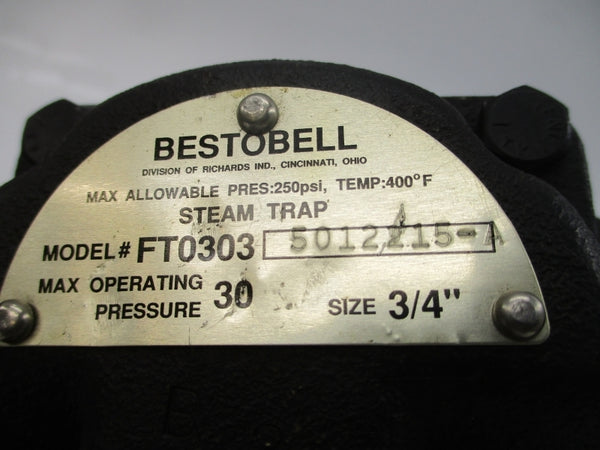 BESTOBELL FT0303 5012215-A 30PSI 3/4" UNMP