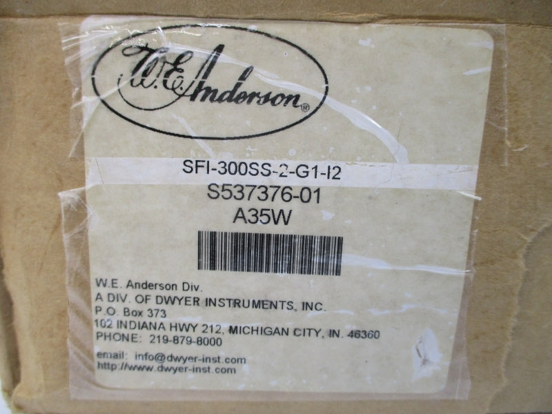 W.E. ANDERSON SFI-300SS-2-G1-I2 125PSI NSMP