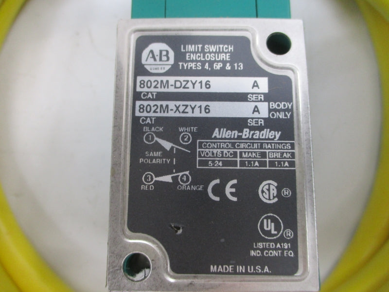 ALLEN BRADLEY 802M-DZY16 SER. A 5-24VDC 1.1A (BR/WH) NSMP