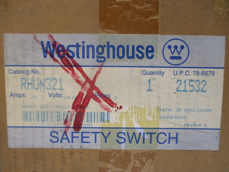 WESTINGHOUSE RHUN321 240VAC 30A NSMP