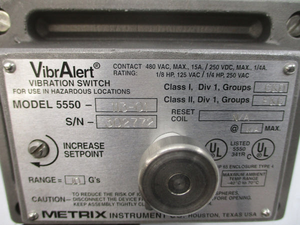 METRIX 5550-113-01 480VAC 15A NSMP