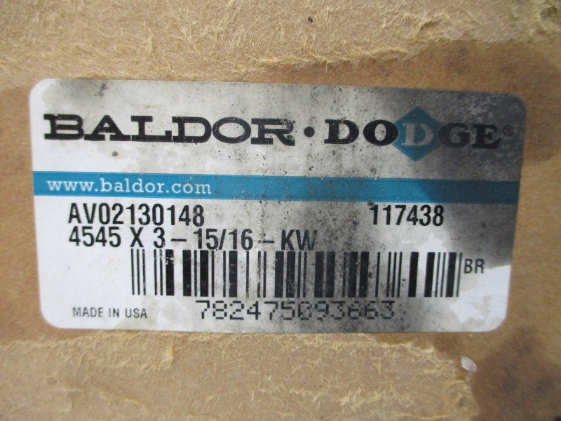 BALDOR 117438 AV02130148 4545X3-15/16-KW NSMP