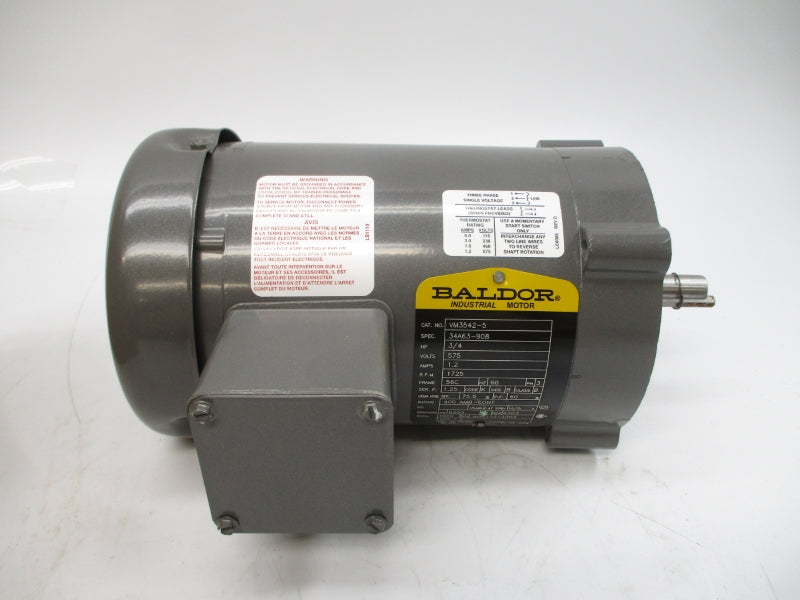 BALDOR VM3542-5 34A63-908 575V 1.2A NSMP