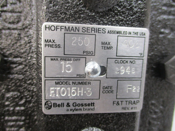 BELL & GOSSETT 499000 FT015H-3 15PSI 3/4" NSMP