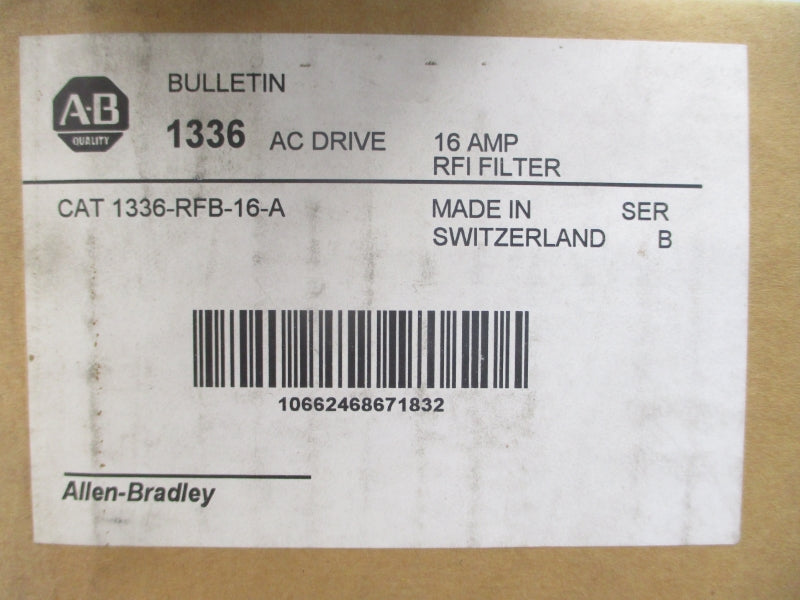 ALLEN BRADLEY 1336-RFB-16-A SER. B 200/480VAC 16A NSMP