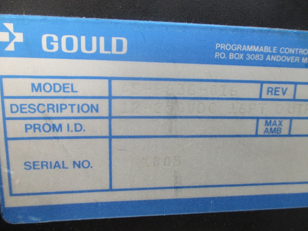 GOULD AS-B836-016 12-250VDC UNMP