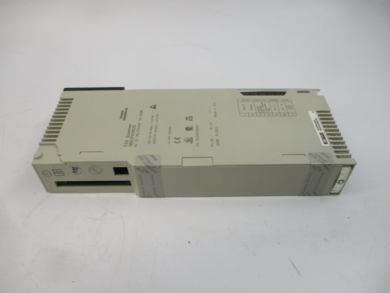 SCHNEIDER AUTOMATION 140CPS11420 115/230VAC 1.2/0.7A UNMP