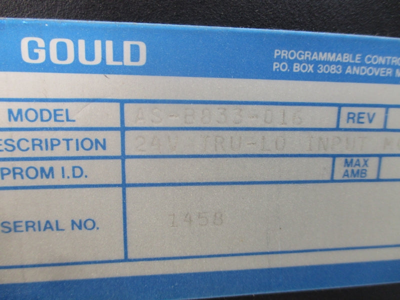 GOULD AS-B833-016 24V UNMP