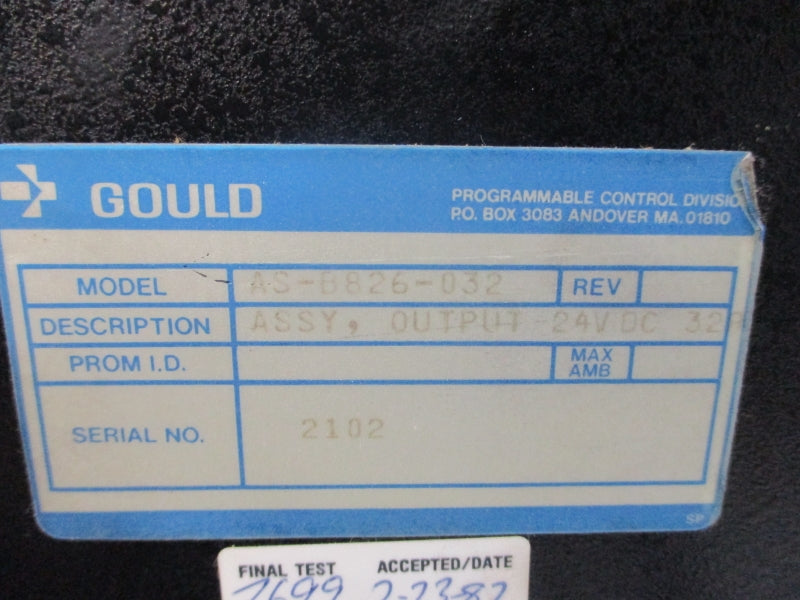 GOULD AS-B826-032 24VDC UNMP