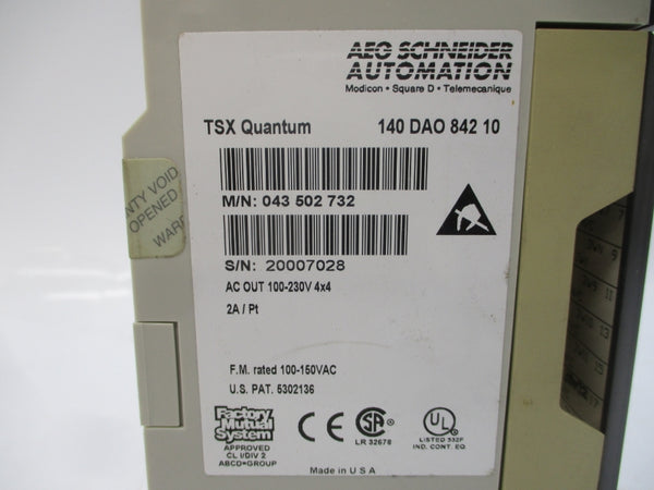 AEG SCHNEIDER AUTOMATION 140DAO84210 100-230VAC 2A UNMP