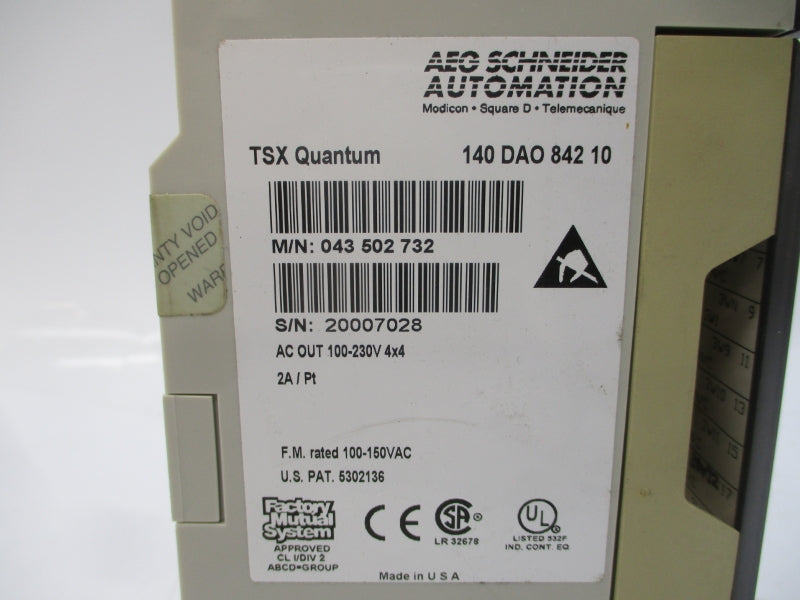 AEG SCHNEIDER AUTOMATION 140DAO84210 100-230VAC 2A UNMP
