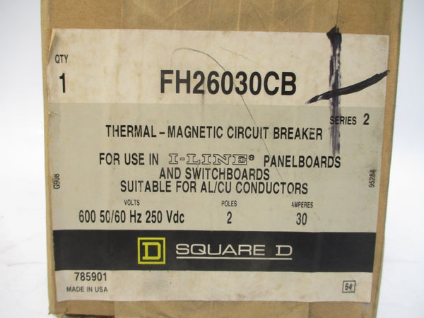SQUARE D FH26030CB SER. 2 600V 30A NSFS