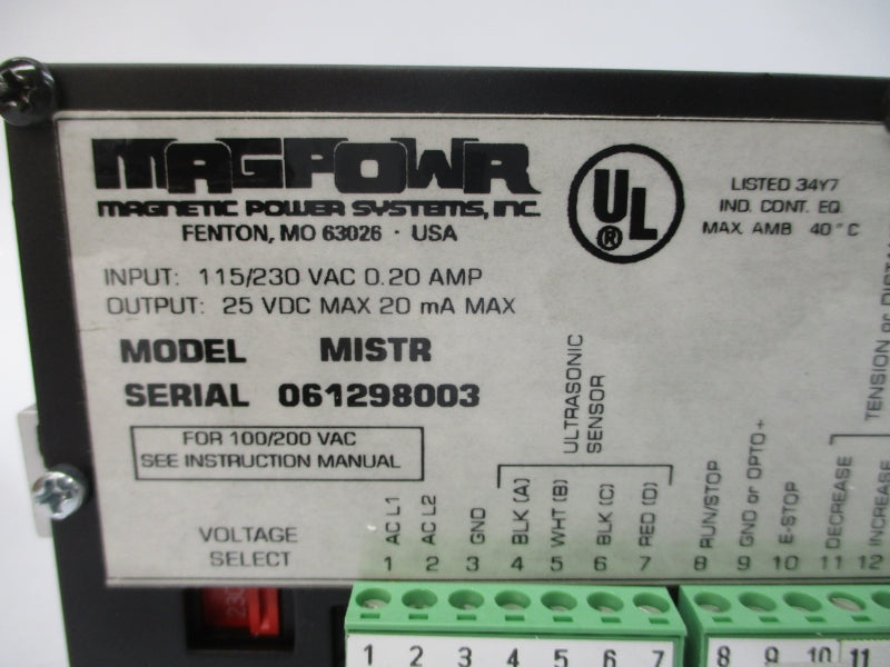 MAGPOWR MISTR 115/230VAC 0.20A NSMP