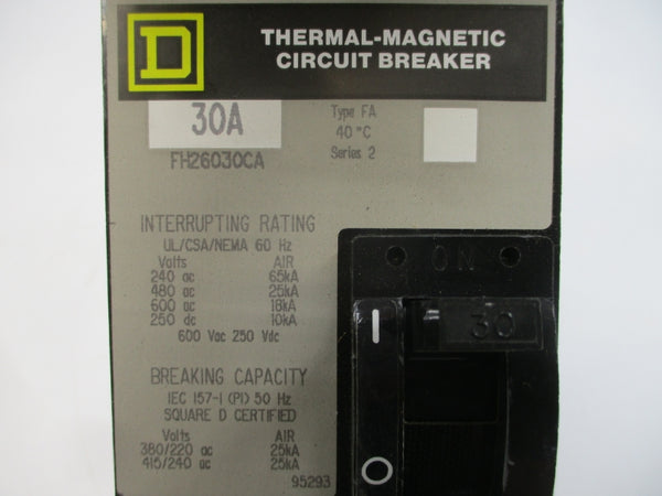 SQUARE D FH26030CA SER. 2 600VAC 30A NSMP