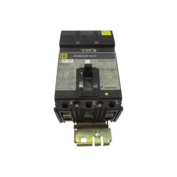 SQUARE D FH36000M SER. 2 600VAC 100A UNMP
