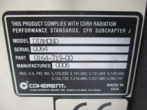 COHERENT 0164-719-00 DIAMOND 250V 1.0A NSNP