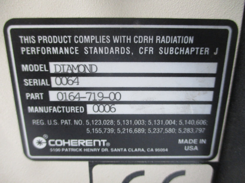 COHERENT 0164-719-00 DIAMOND 250V 1.0A NSNP