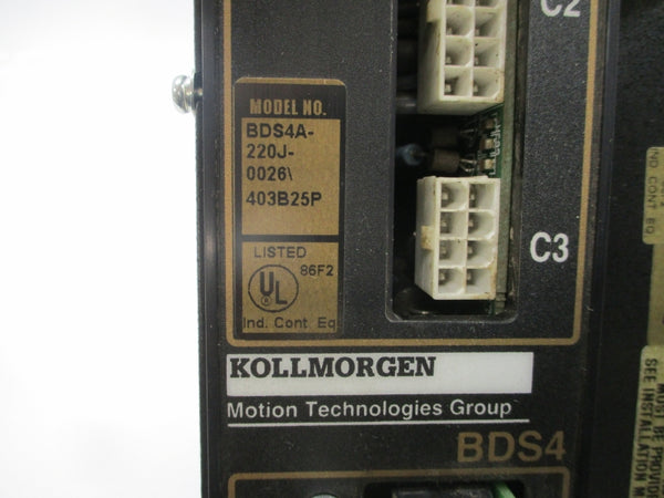 KOLLMORGEN BDS4A-220J-0026/403B25P 230VAC 20A UNMP