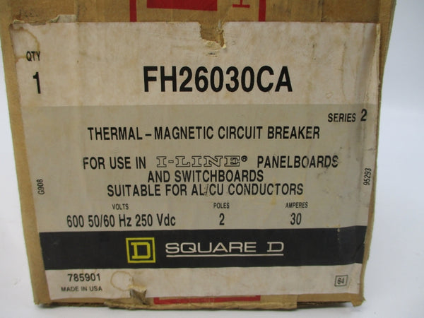 SQUARE D FH26030CA SER. 2 600V 30A NSFS