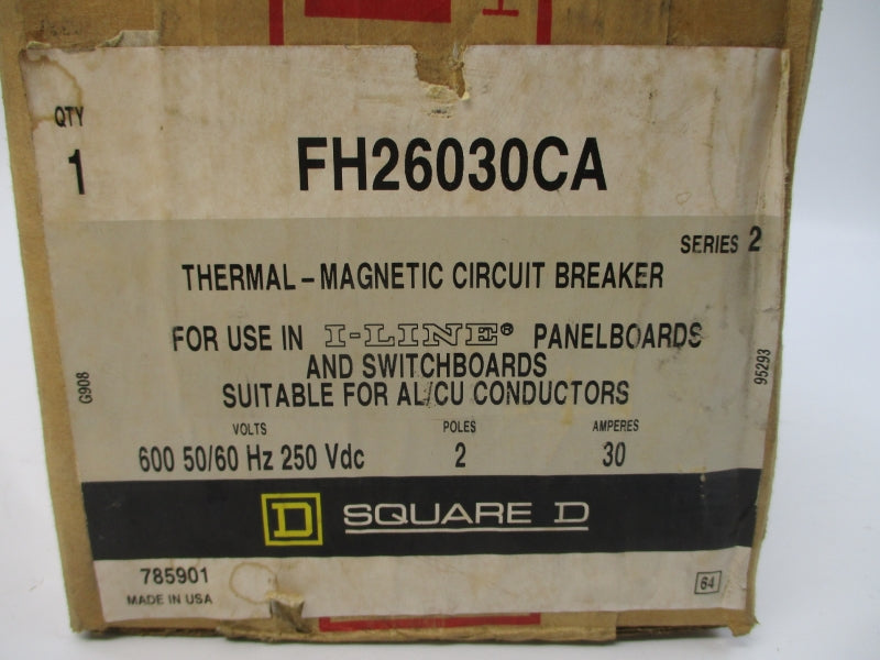 SQUARE D FH26030CA SER. 2 600V 30A NSFS