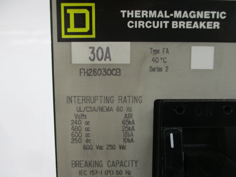 SQUARE D FH26030CB SER. 2 600VAC 30A NSMP