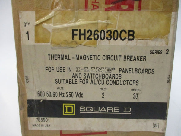 SQUARE D FH26030CB SER. 2 600VAC 30A NSMP