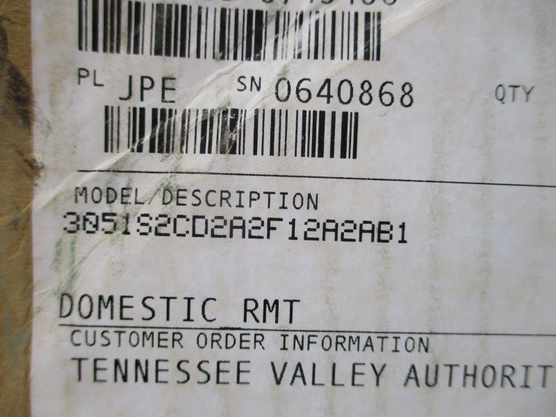 ROSEMOUNT 3051S2CD2A2F12A2AB1 10.5-42.4VDC 3626PSI NSMP