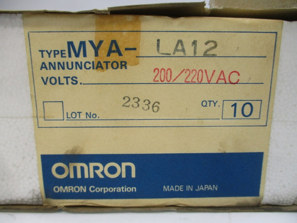 OMRON MYA-LA12 200/220VAC (PKG OF 10) NSMP