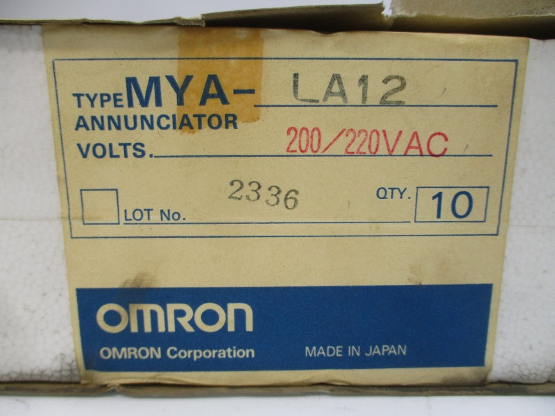 OMRON MYA-LA12 200/220VAC (PKG OF 10) NSMP