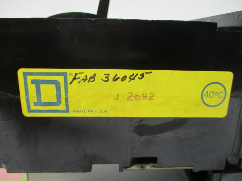 SQUARE D FAB36045 600VAC 45A NSNP