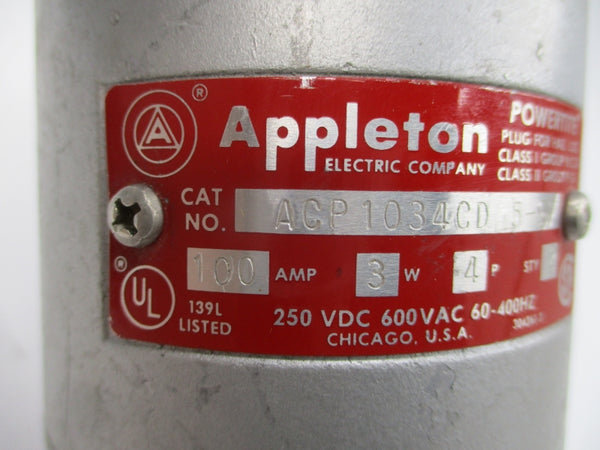 APPLETON ACP1034CD 600VAC 100A UNMP