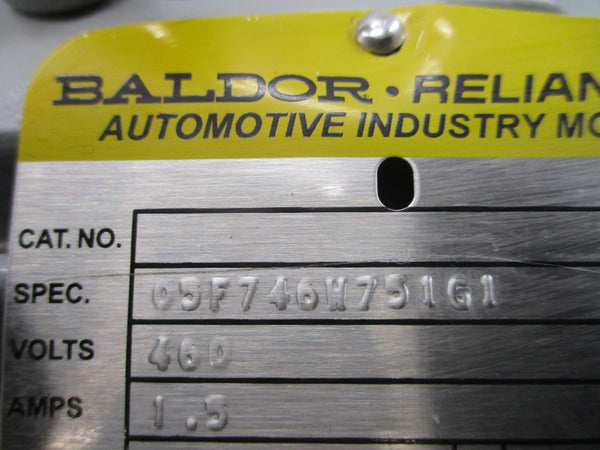 BALDOR 05F746H751G1 460V 1.5A NSNP