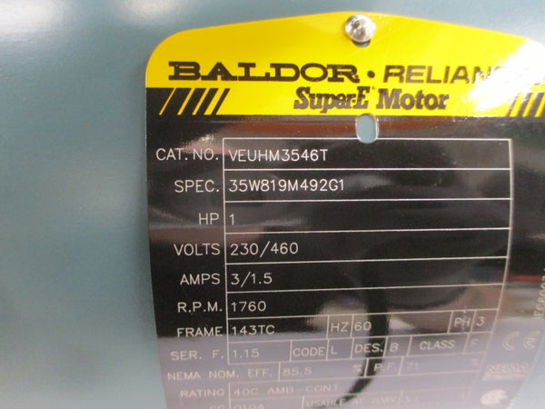 BALDOR VEUHM3546T 35W819M492G1 230/460V 3/1.5A NSNP