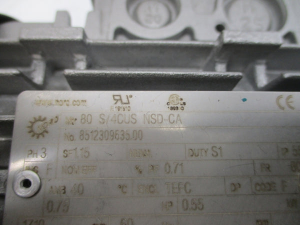 NORD 80S/4CUSNSD-CA 230/460V 2.70/1.35A NSNP