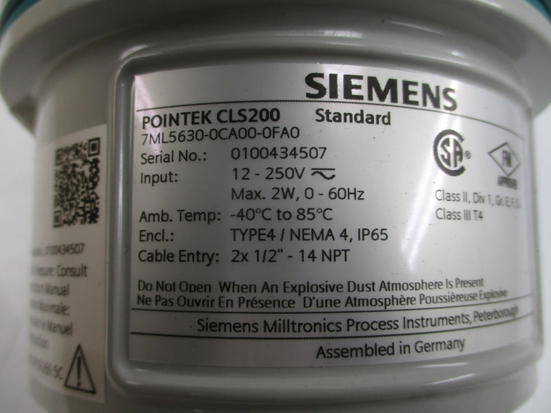 SIEMENS 7ML5630-0CA00-0FA0 12-250V NSMP