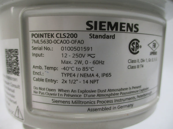 SIEMENS 7ML5630-0CA00-0FA0 12-250V (MISSING COVER) NSNP