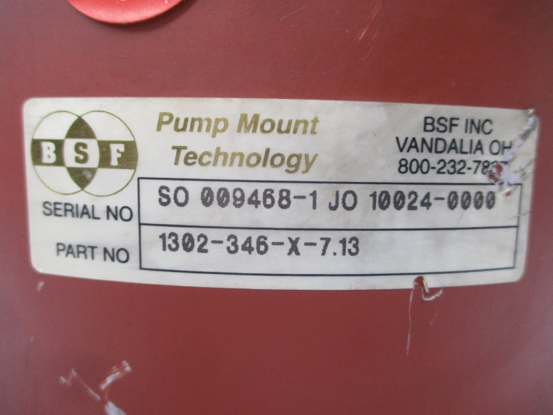 PUMP MOUNT TECHNOLOGY 1302-346-X-7.13 UNMP