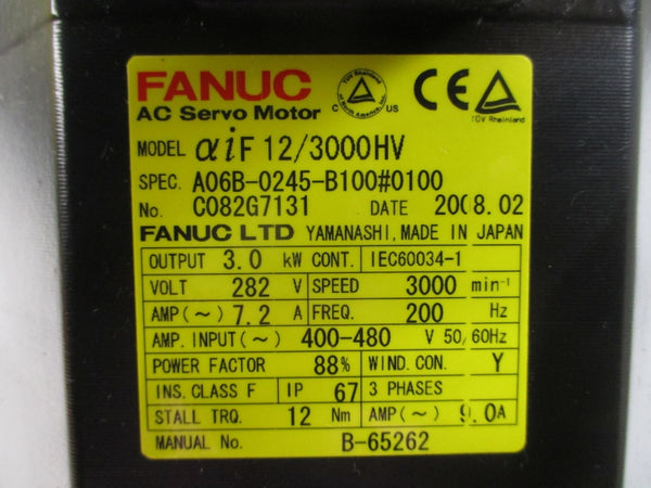 FANUC A06B-0245-B100#0100 282VAC 7.2A NSNP