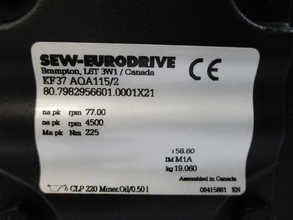 SEW-EURODRIVE KF37AQA115/2 NSNP
