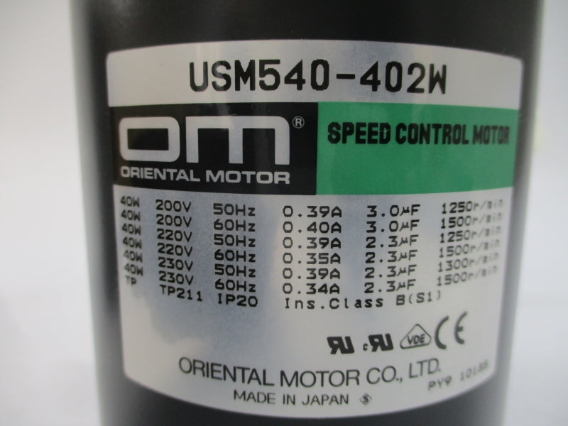 ORIENTAL MOTOR MSS540-402WJ-6 230V 0.34A NSMP