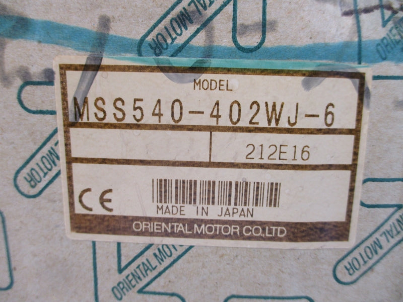 ORIENTAL MOTOR MSS540-402WJ-6 230V 0.34A NSMP