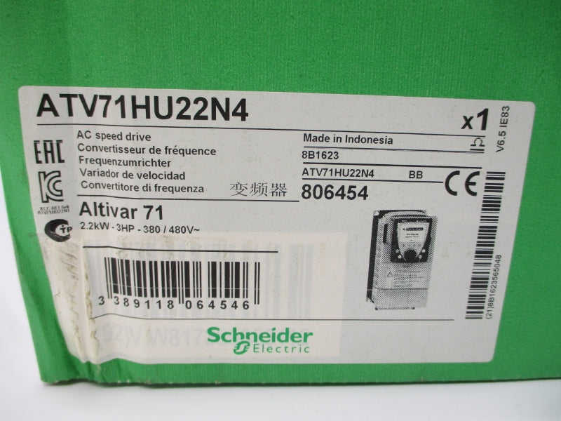SCHNEDIER ELECTRIC ATV71HU22N4 380-480VAC 8.2A NSMP
