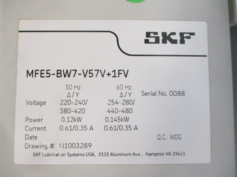 SKF MFE5-BW7-V57V+1FV 440-480V 0.35A NSNP