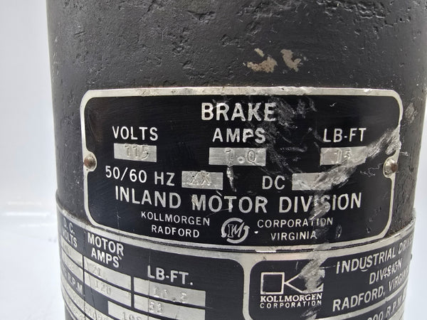 KOLLMORGEN TTEB-4204-4050-A-08 115V 1.0A NSNP
