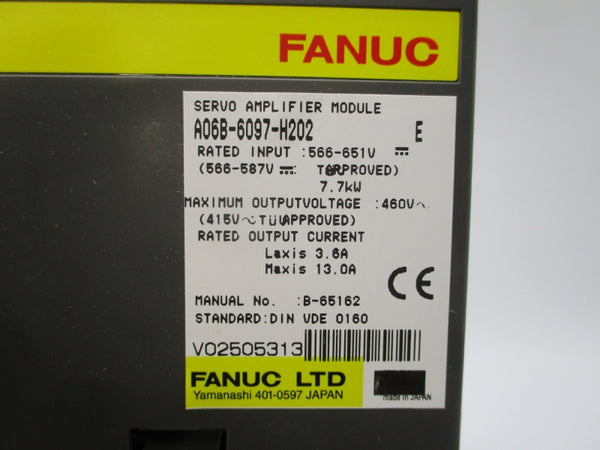 FANUC A06B-6097-H202 566-651V 13.0A NSMP