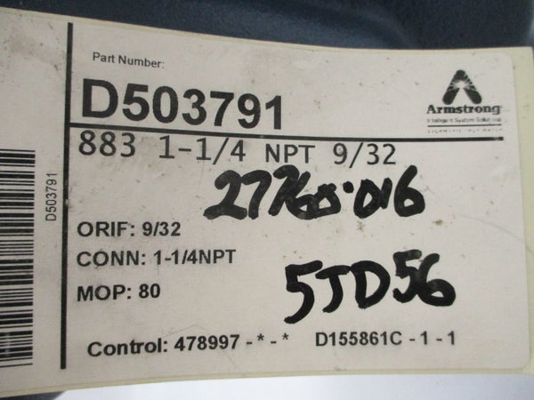 ARMSTRONG D503791 883 1-1/4" NSNP
